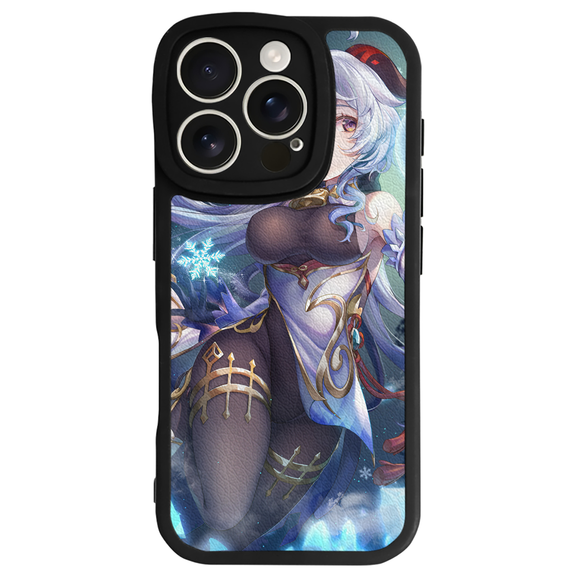 げんし神 genshin 【iPhone 16シリーズ対応】シリコンスマホケース（レザー調） 材質：シリコン